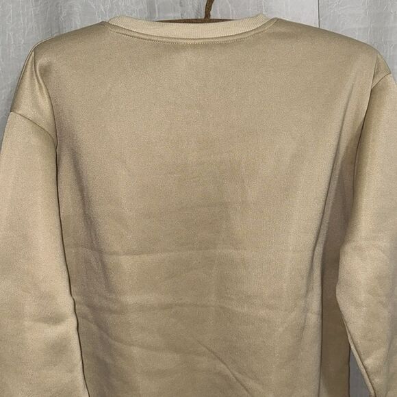 Zach Bryan XS Nude Black Orange Graphic Fleece Interior Crew Pullover Sweatshirt - Picture 5 of 11